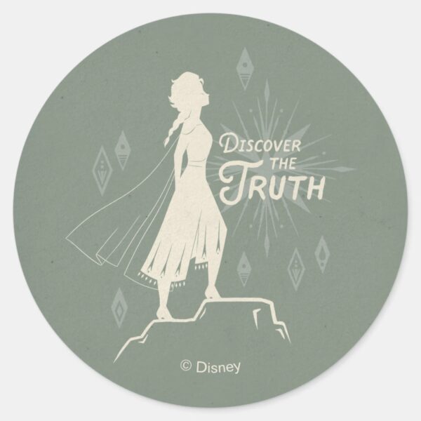 Frozen_2__Elsa___Discover_The_Truth_Classic_Round_Sticker_1 Frozen 2 Elsa Discover The Truth Classic Round Sticker