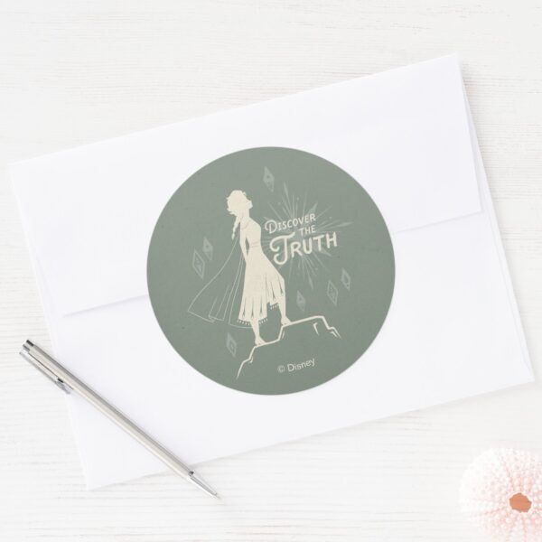 Frozen_2__Elsa___Discover_The_Truth_Classic_Round_Sticker_3 Frozen 2 Elsa Discover The Truth Classic Round Sticker