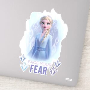 Frozen 2 Elsa Face Your Fear Sticker