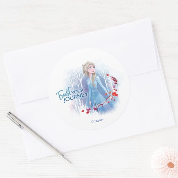 Frozen_2__Elsa___Trust_Your_Journey_Classic_Round_Sticker_3 Frozen 2 Elsa Trust Your Journey Classic Round Sticker