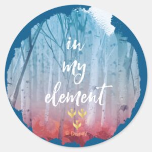 Frozen 2 In My Element Classic Round Sticker