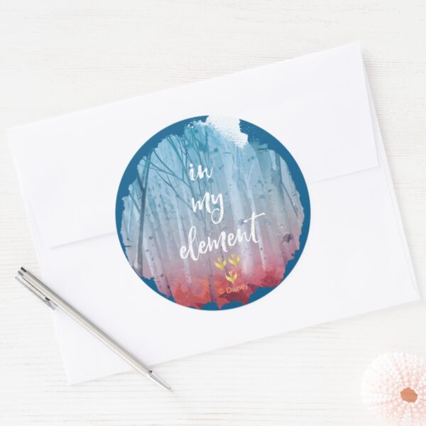 Frozen 2 In My Element Classic Round Sticker