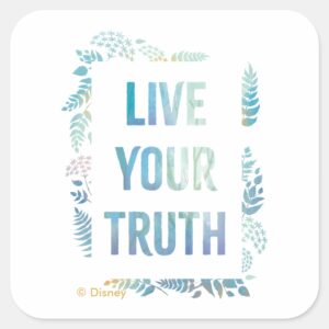 Frozen 2 Live Your Truth Square Sticker