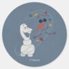 Frozen 2 Olaf And The Wind Classic Round Sticker