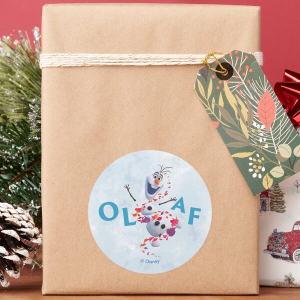 Frozen_2__Olaf_In_The_Breeze_Classic_Round_Sticker_5 Frozen 2 Olaf In The Breeze Classic Round Sticker