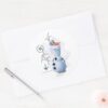 Frozen_2__Olaf_With_Stylized_Name_Graphic_Classic_Round_Sticker_3 Frozen 2 Olaf With Stylized Name Graphic Classic Round Sticker