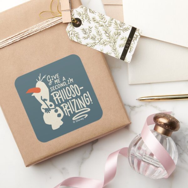 Frozen_2__Olaf___I'm_Philosophizing!_Square_Sticker_5 Frozen 2 Olaf Im Philosophizing Square Sticker