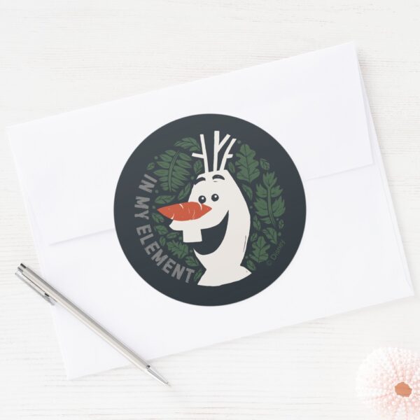 Frozen_2__Olaf___In_My_Element_Classic_Round_Sticker_3 Frozen 2 Olaf In My Element Classic Round Sticker