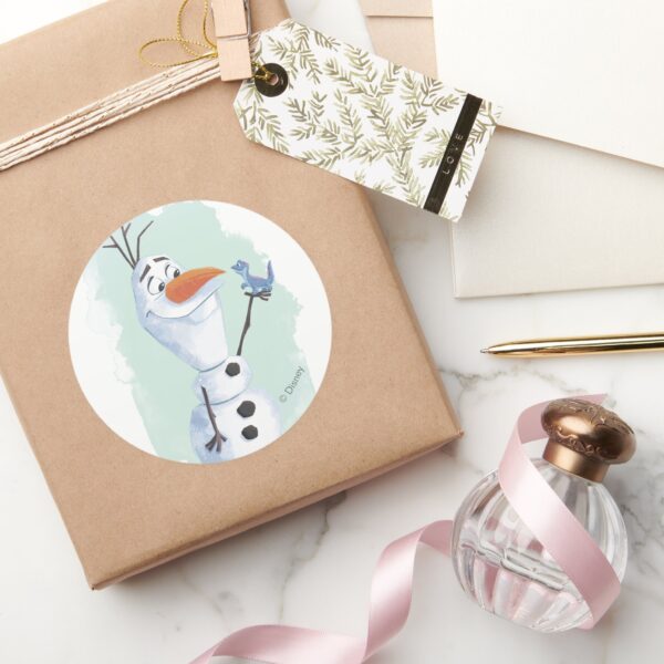 Frozen_2__Olaf___Nature_Is_Magical_Classic_Round_Sticker_5 Frozen 2 Olaf Nature Is Magical Classic Round Sticker