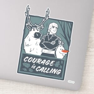 Frozen 2 Sven Kristoff Olaf Courage Sticker
