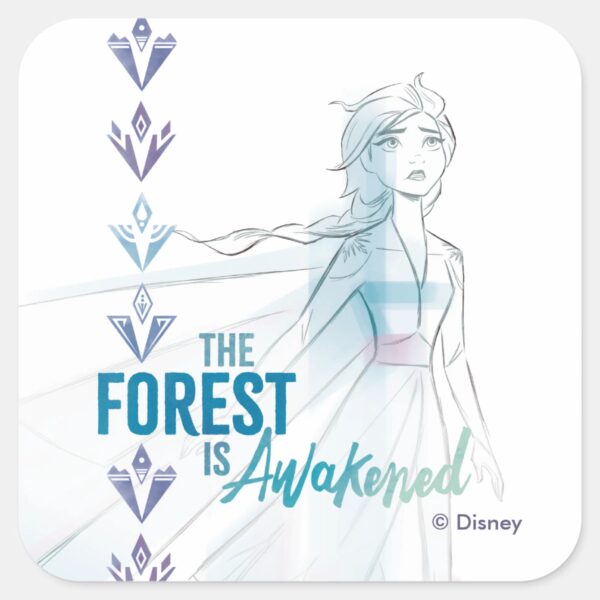 Frozen_2__The_Forest_Is_Awakened_Square_Sticker_1 Frozen 2 The Forest Is Awakened Square Sticker