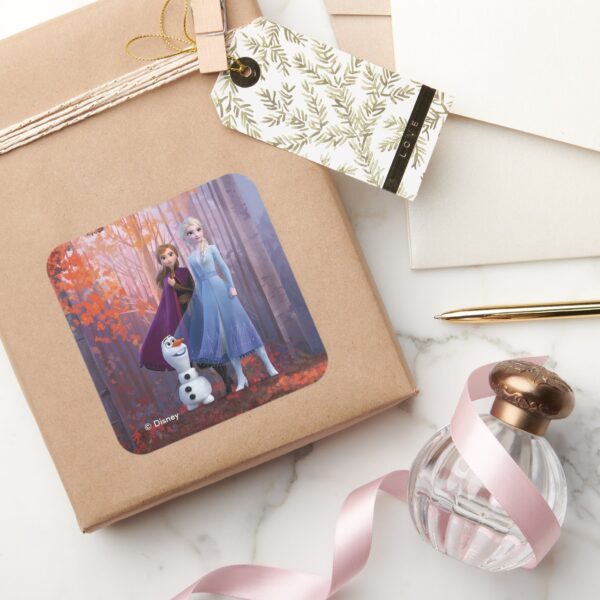 Frozen_2___Anna,_Elsa_&_Olaf_Square_Sticker_5 Frozen 2 Anna Elsa Olaf Square Sticker