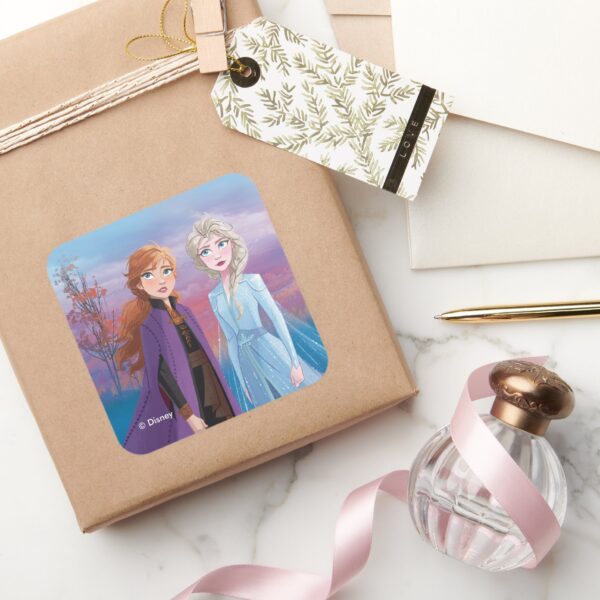 Frozen_2___Anna_&_Elsa___A_Journey_Together_Square_Sticker_5 Frozen 2 Anna Elsa A Journey Together Square Sticker