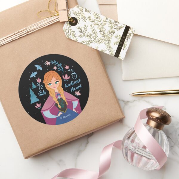 Frozen_2___Anna__Radiant_Heart__Watercolor_Classic_Round_Sticker_5 Frozen 2 Anna Radiant Heart Watercolor Classic Round Sticker