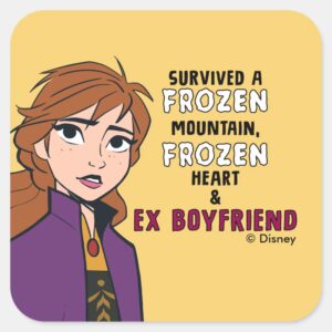 Frozen_2___Anna__Survived__Square_Sticker_1 Frozen 2 Anna Survived Square Sticker
