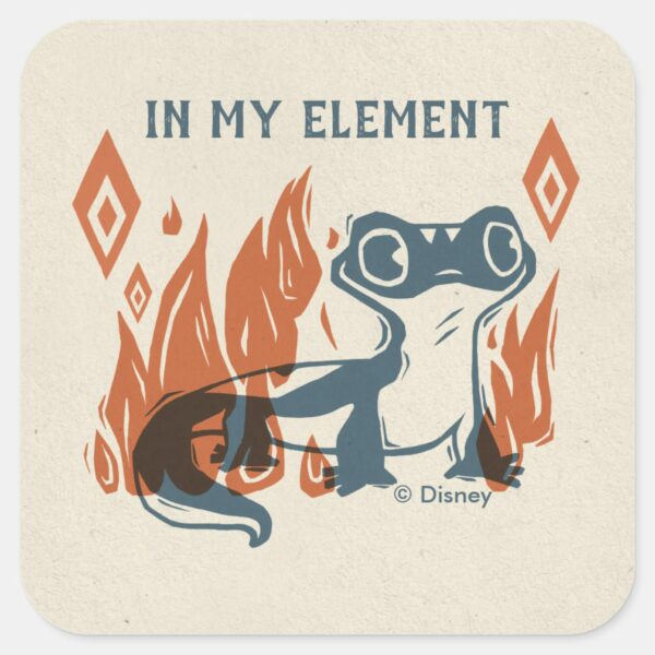 Frozen_2___Bruni_-_In_My_Element_Square_Sticker_1 Frozen 2 Bruni In My Element Square Sticker