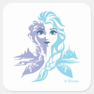 Frozen 2 Elsa Frozen Reign Square Sticker
