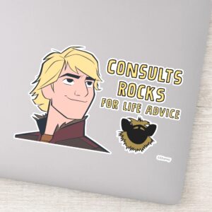 Frozen 2 Kristoff Consults Rocks Sticker