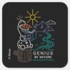 Frozen_2___Olaf_-_Genius_by_Nature_Square_Sticker_1 Frozen 2 Olaf Genius By Nature Square Sticker
