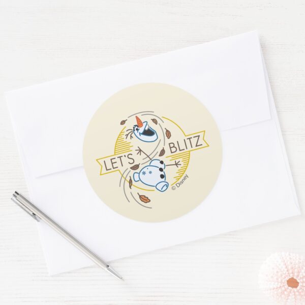 Frozen_2___Olaf_-_Let's_Blitz_Classic_Round_Sticker_3 Frozen 2 Olaf Lets Blitz Classic Round Sticker