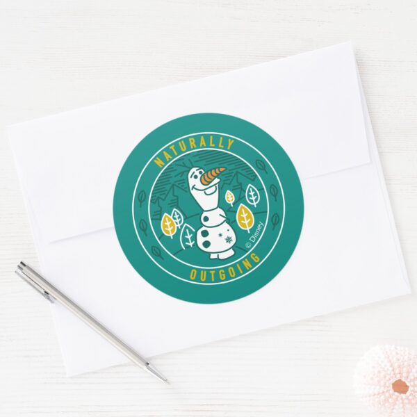 Frozen_2___Olaf_-_Naturally_Outgoing_Classic_Round_Sticker_3 Frozen 2 Olaf Naturally Outgoing Classic Round Sticker