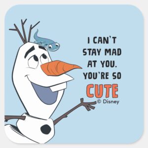 Frozen_2___Olaf_&_Bruni__I_Can't_Stay_Mad_At_You__Square_Sticker_1 Frozen 2 Olaf Bruni I Cant Stay Mad At You Square Sticker