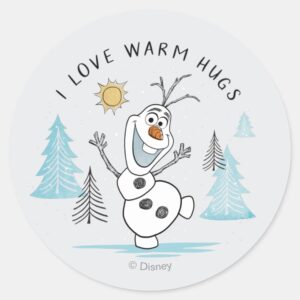 Frozen_2___Olaf__I_Love_Warm_Hugs__Sketch_Classic_Round_Sticker_1 Frozen 2 Olaf I Love Warm Hugs Sketch Classic Round Sticker