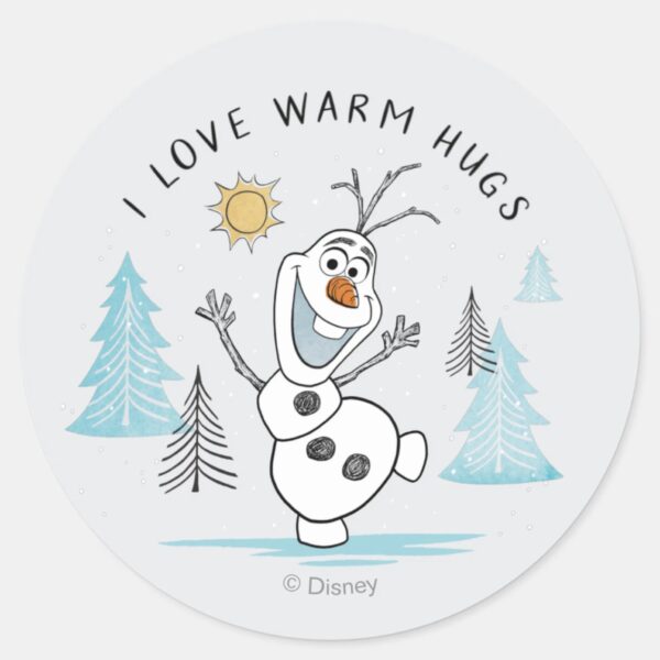 Frozen_2___Olaf__I_Love_Warm_Hugs__Sketch_Classic_Round_Sticker_1 Frozen 2 Olaf I Love Warm Hugs Sketch Classic Round Sticker