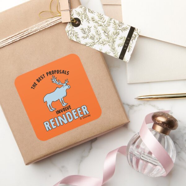 Frozen_2____The_Best_Proposals_Involve_Reindeer__Square_Sticker_5 Frozen 2 The Best Proposals Involve Reindeer Square Sticker