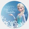 Frozen_Elsa_Birthday_Classic_Round_Sticker_3 Frozen Elsa Birthday Classic Round Sticker