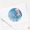 Frozen Elsa Birthday Classic Round Sticker