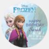 Frozen_Elsa_and_Anna_Birthday_Classic_Round_Sticker_3 Frozen Elsa And Anna Birthday Classic Round Sticker