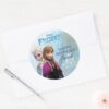 Frozen_Elsa_and_Anna_Birthday_Classic_Round_Sticker_5 Frozen Elsa And Anna Birthday Classic Round Sticker