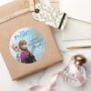 Frozen_Elsa_and_Anna_Birthday_Classic_Round_Sticker_7 Frozen Elsa And Anna Birthday Classic Round Sticker