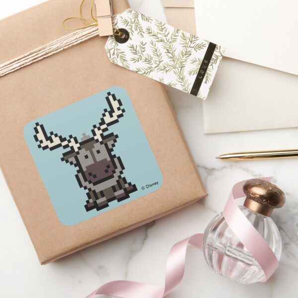 Frozen___8-Bit_Sven_Square_Sticker_5 Frozen 8 Bit Sven Square Sticker