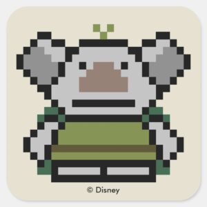 Frozen 8 Bit Troll Square Sticker