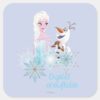 Frozen___Elsa_and_Olaf_Square_Sticker_1 Frozen Elsa And Olaf Square Sticker