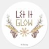 Frozen___Let_it_Glow_Classic_Round_Sticker_1 Frozen Let It Glow Classic Round Sticker