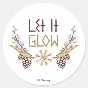 Frozen___Let_it_Glow_Classic_Round_Sticker_1 Frozen Let It Glow Classic Round Sticker