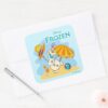 Frozen Olaf Playing On The Beach Square Sticker