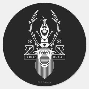 Frozen___Olaf_and_Sven_Classic_Round_Sticker_1 Frozen Olaf And Sven Classic Round Sticker