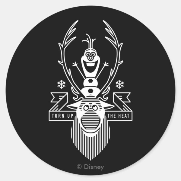 Frozen___Olaf_and_Sven_Classic_Round_Sticker_1 Frozen Olaf And Sven Classic Round Sticker