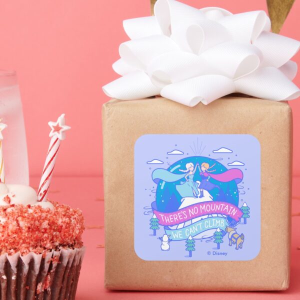 Frozen___There's_No_Mountains_We_Can't_Climb_Square_Sticker_6 Frozen Theres No Mountains We Cant Climb Square Sticker