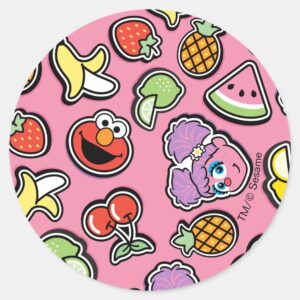 Fruity Sticker Elmo Abby Cadabby Pattern