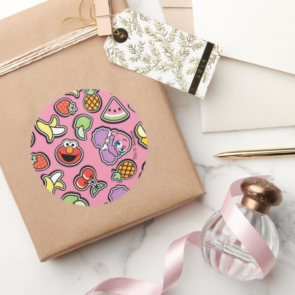 Fruity Sticker Elmo Abby Cadabby Pattern
