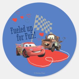 Fueled Up For Fun Classic Round Sticker