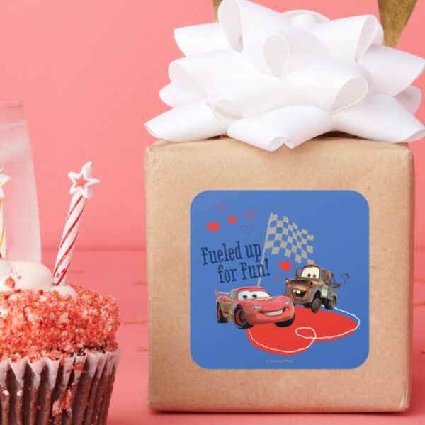 Fueled_up_for_Fun!_Square_Sticker_6 Fueled Up For Fun Square Sticker