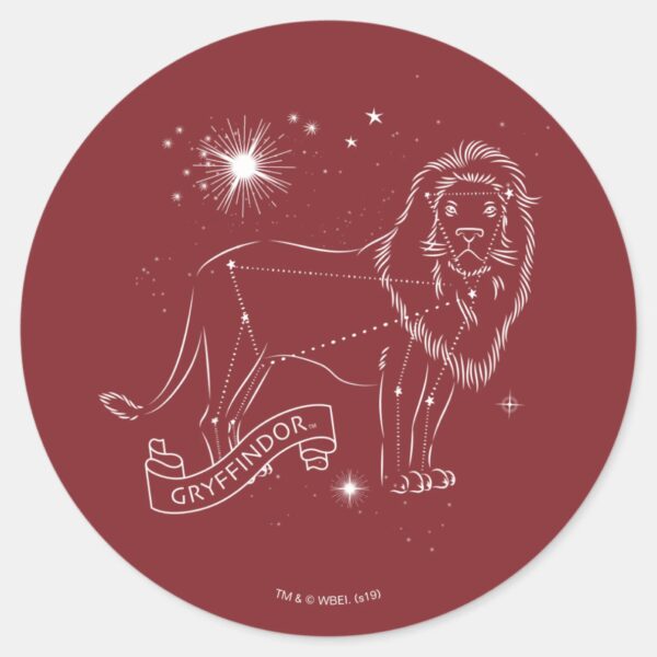 GRYFFINDOR™_Constellation_Graphic_Classic_Round_Sticker_1 GRYFFINDOR™ Constellation Graphic Classic Round Sticker
