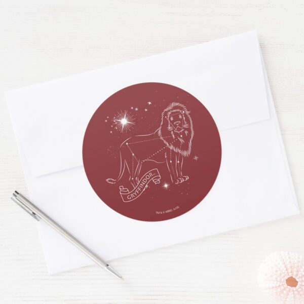 GRYFFINDOR™_Constellation_Graphic_Classic_Round_Sticker_3 GRYFFINDOR™ Constellation Graphic Classic Round Sticker