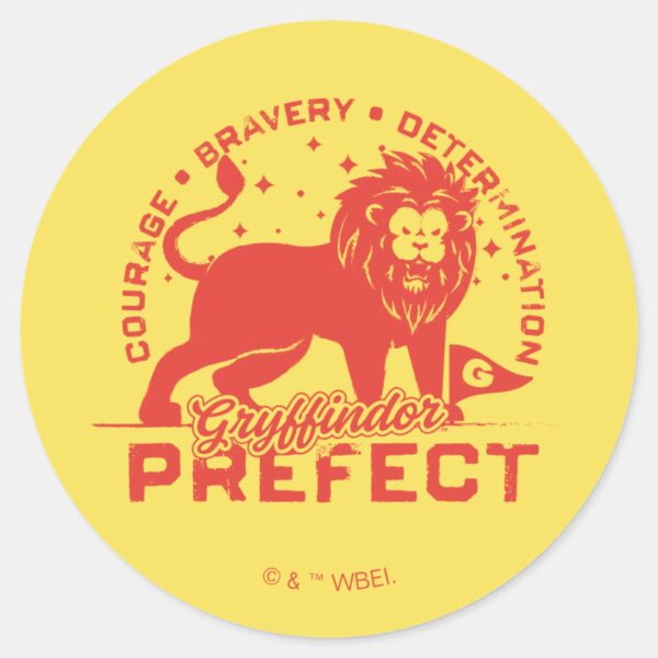GRYFFINDOR™_Prefect_Badge_Classic_Round_Sticker_1 GRYFFINDOR™ Prefect Badge Classic Round Sticker